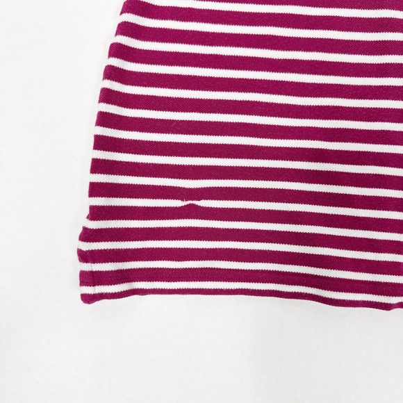 Burberry Brit Striped Polo Shirt Women's Small Red Pink White Rugby Sporty‎ - Picture 6 of 7